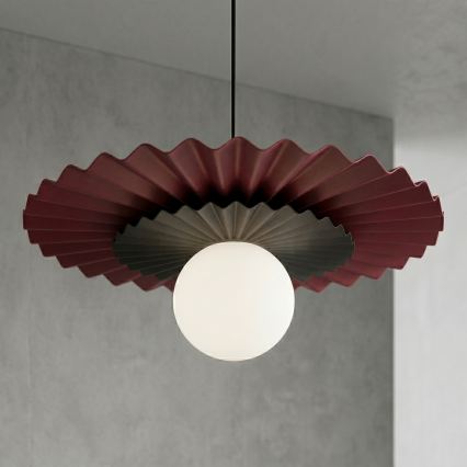 Pendellampa på kabel UMBRA 1xG9/8W/230V svart/röd