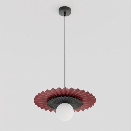 Pendellampa på kabel UMBRA 1xG9/8W/230V svart/röd