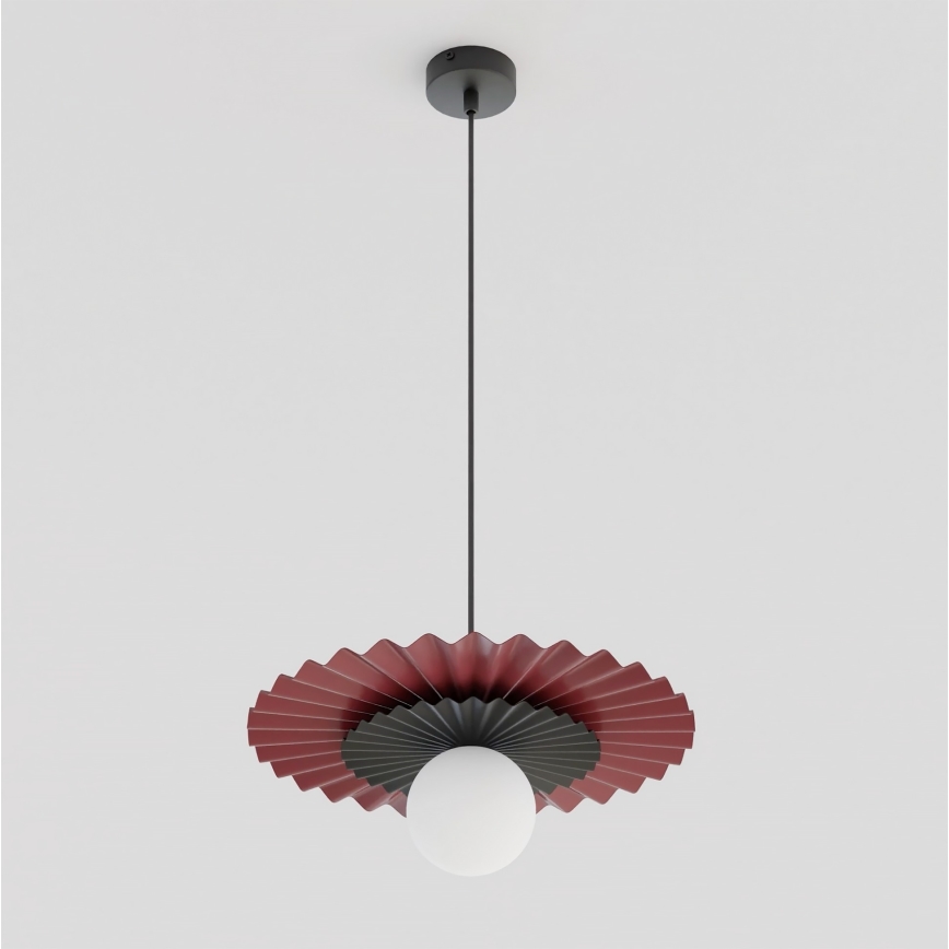 Pendellampa på kabel UMBRA 1xG9/8W/230V svart/röd