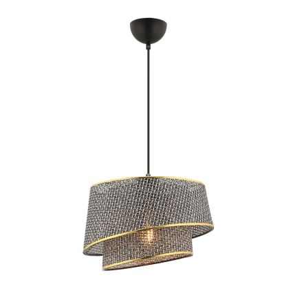 Pendellampa på sladd BARETTE 1xE27/60W/230V grå/guld