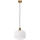 Pendellampa på sladd HECTOR 1xE27/15W/230V vit/mässing Ø 25 cm