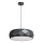 Pendellampa på sladd REUS 3xE27/40W/230V Ø 47 cm svart
