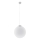 Pendellampa på sladd UGO 1xE27/15W/230V Ø 30 cm vit/glänsande krom