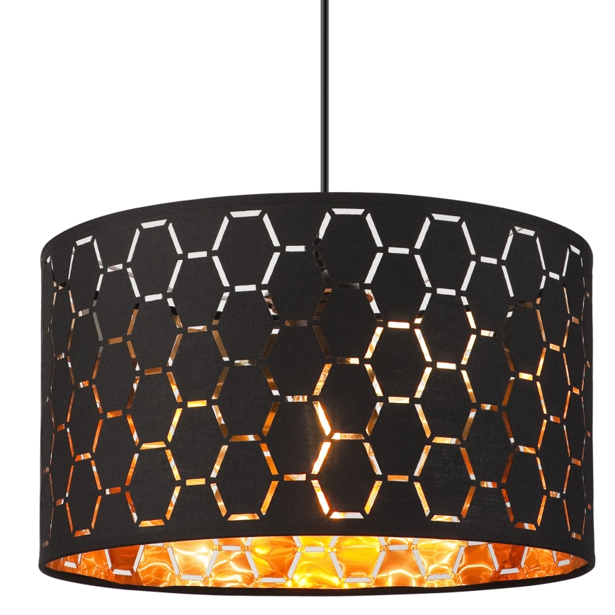 Pendellampa på sladd ULLE 1xE27/15W/230V svart