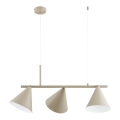 Pendellampa på sladd ZELTA 3xE27/15W/230V beige