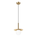 Pendellampa på vajer CHITA 1xG9/5W/230V guldfinish