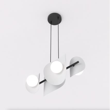 Pendellampa på vajer ELEMENTI 4xG9/8W/230V grå