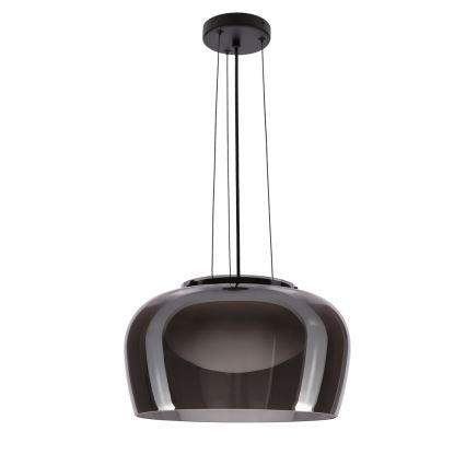 Pendellampa på vajer INSIEME 1xGX53/10W/230V Ø 38 cm röksvart
