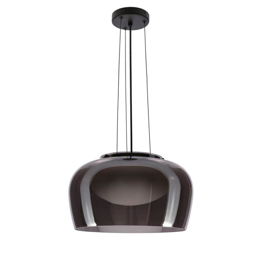 Pendellampa på vajer INSIEME 1xGX53/10W/230V Ø 38 cm röksvart