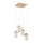 Pendellampa på vajer MIKO 4xE27/15W/230V vit/beige