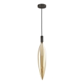 Pendellampa på vajer NORDIC 1xG9/5W/230V svart/rökbeige