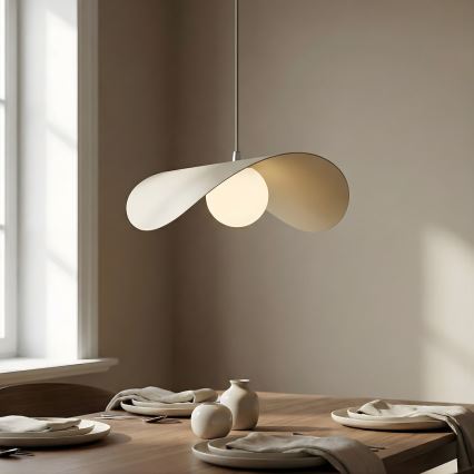 Pendellampa på vajer RITUAL 1xG9/8W/230V, beige