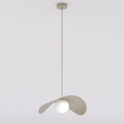 Pendellampa på vajer RITUAL 1xG9/8W/230V, beige