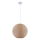 Pendellampa på vajer SENSAI 1xE27/20W/230V Ø 40 cm beige