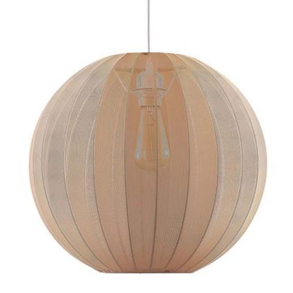 Pendellampa på vajer SENSAI 1xE27/20W/230V Ø 40 cm beige