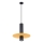 Pendellampa PELTA med sladd 1xGU10/10W/230V svart/gul
