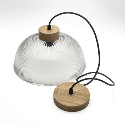 Pendellampa PIA med sladd, 1xE27/60W/230V, Ø 30 cm, ek