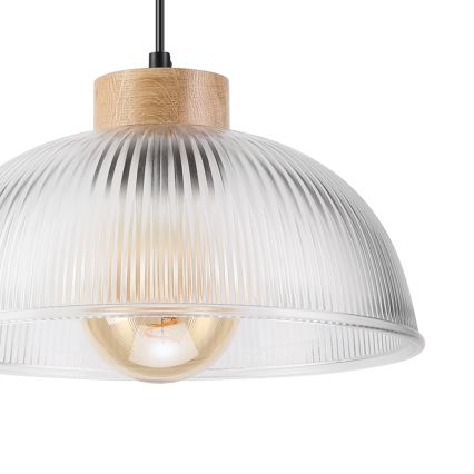 Pendellampa PIA med sladd, 1xE27/60W/230V, Ø 30 cm, ek