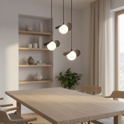 Pendellampa RITUAL 3xG9/8W/230V svart