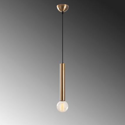 Pendellampa TEMPO på kabel, 1xE27/40W/230V, guld