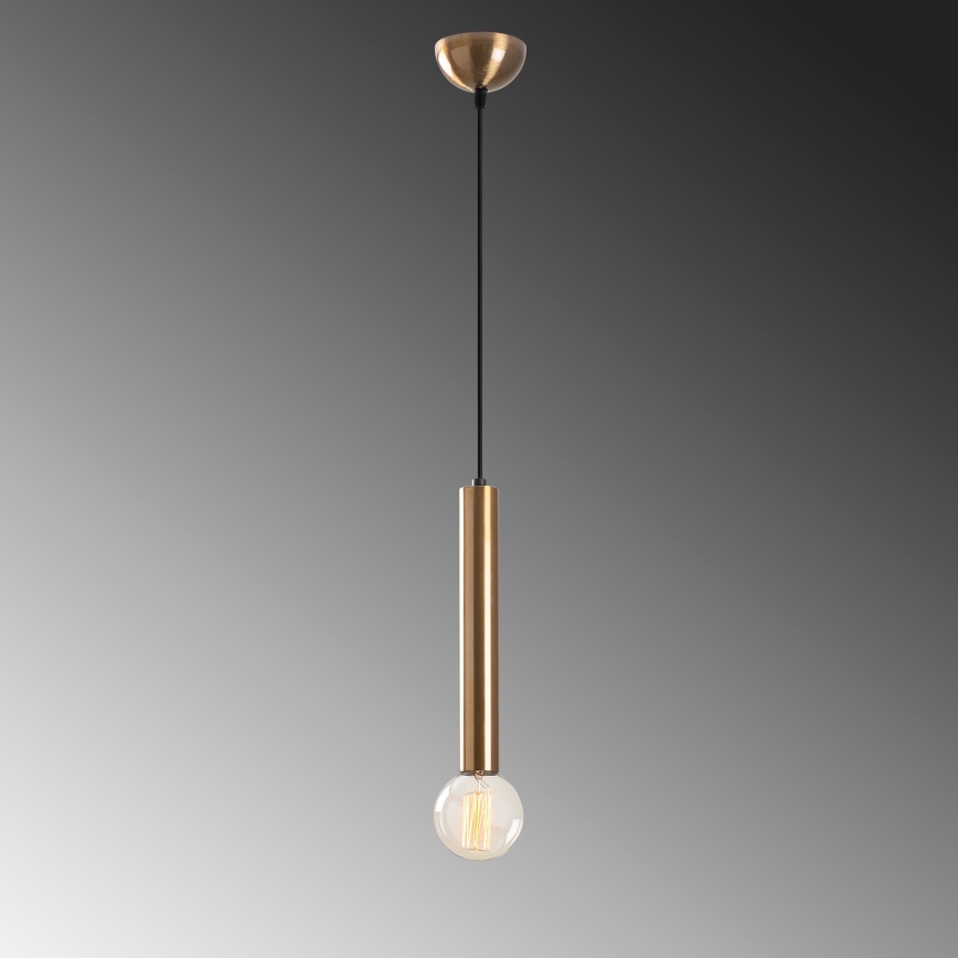 Pendellampa TEMPO på kabel, 1xE27/40W/230V, guld