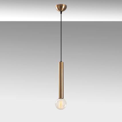 Pendellampa TEMPO på kabel, 1xE27/40W/230V, guld