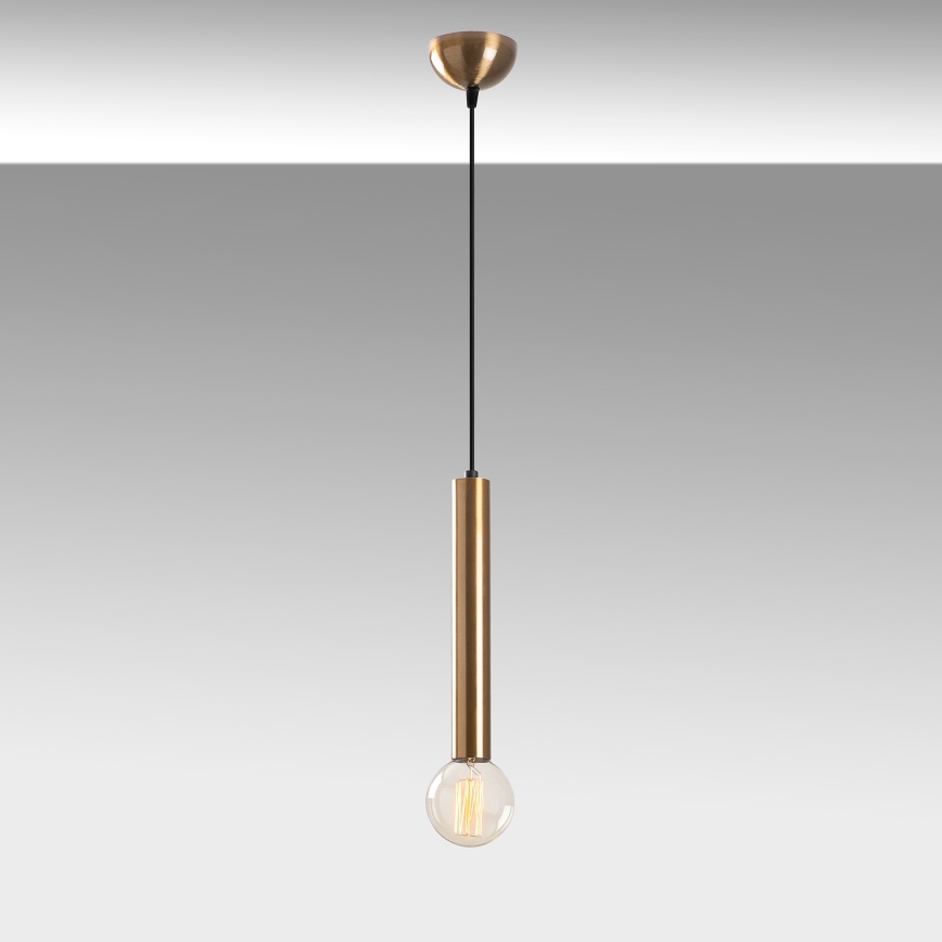 Pendellampa TEMPO på kabel, 1xE27/40W/230V, guld