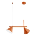 Pendellampa ZELTA 2xE27/15W/230V orange