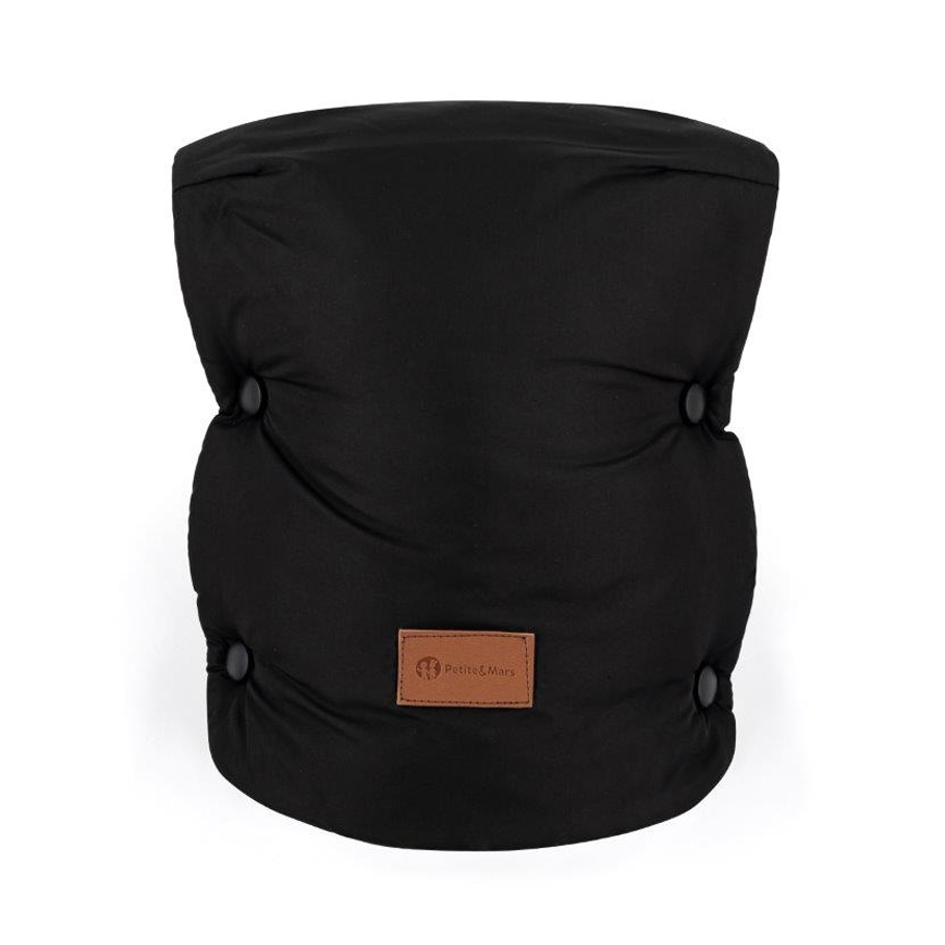 PETITE&MARS - SET Barnåkpåse 3-i-1 JIBOT + handvärmare för barnvagn JASIE svart