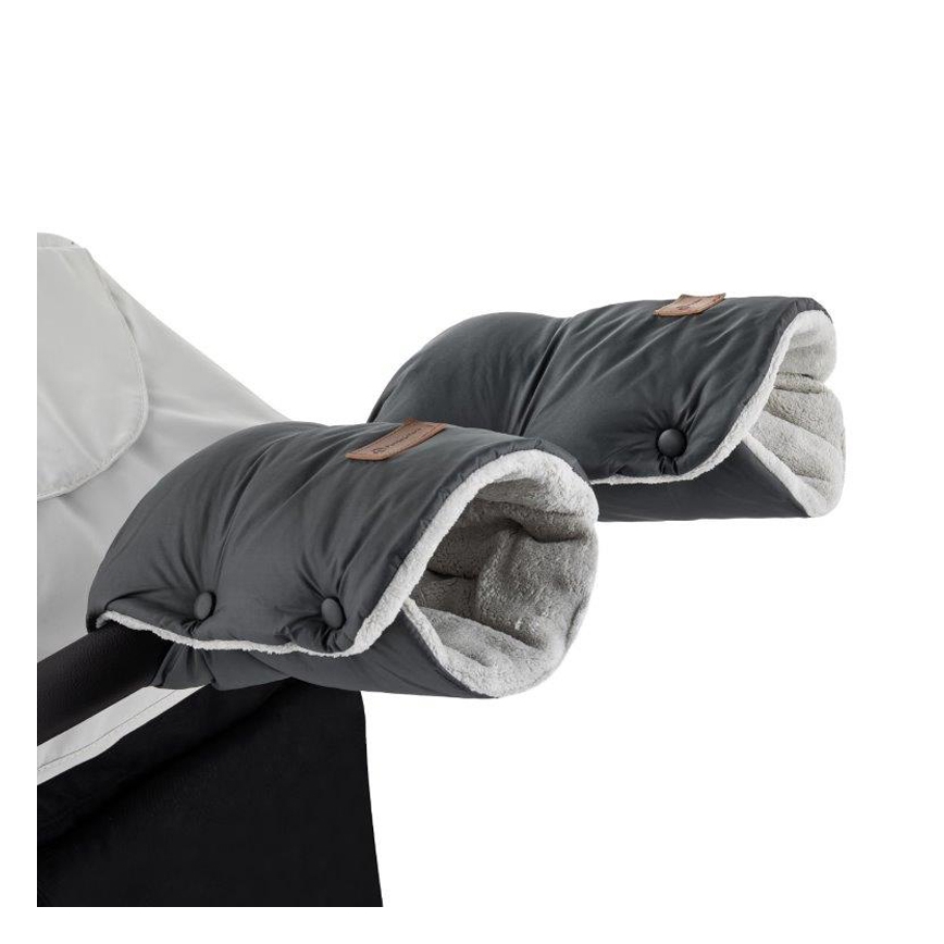 PETITE&MARS - SET Barnåkpåse 3-i-1 JIBOT + handvärmare för barnvagn JASIE grå