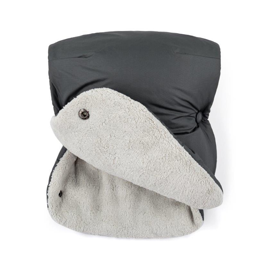 PETITE&MARS - SET Barnåkpåse 3-i-1 JIBOT + handvärmare för barnvagn JASIE grå