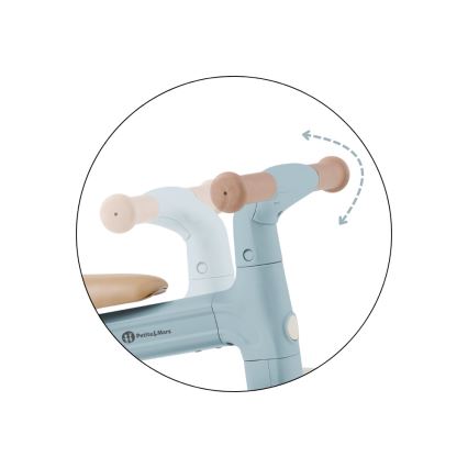 PETITE&MARS - 3-i-1 trehjuling för barn BINGO, blå, med styrning