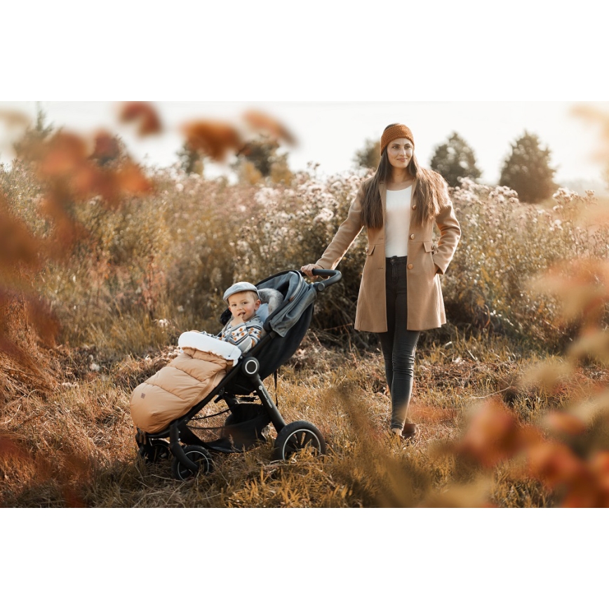 PETITE&MARS - Baby åkpåse 4i1 COMFY Elegant Caramel/Beige brun