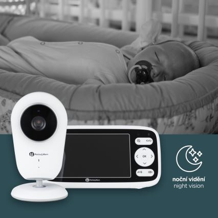 PETITE&MARS - Babyvakt med monitor NANO 4.0 3,7V 1760 mAh