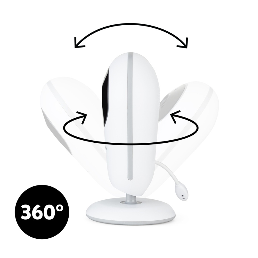 PETITE&MARS - Babyvakt med monitor NANO 4.0 3,7V 1760 mAh