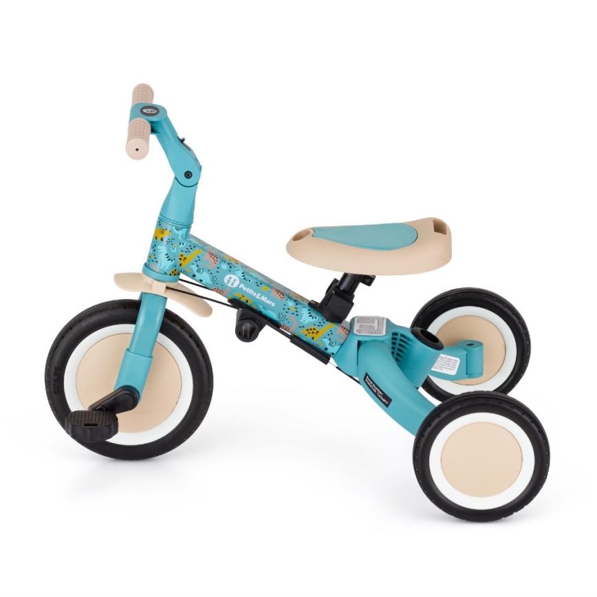 PETITE&MARS - Barntrehjuling 5-i-1 TURBO LIMITED Dino Park