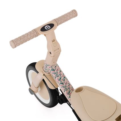 PETITE&MARS - Barntrehjuling 5-i-1 TURBO LIMITED Pink Meadow