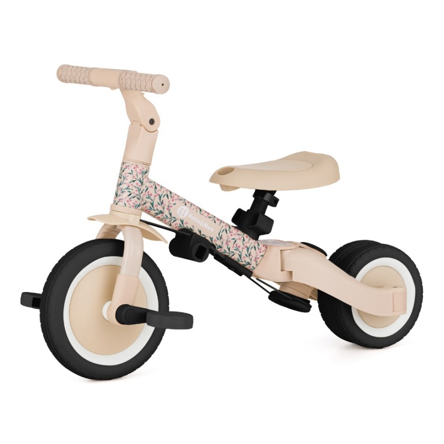 PETITE&MARS - Barntrehjuling 5-i-1 TURBO LIMITED Pink Meadow