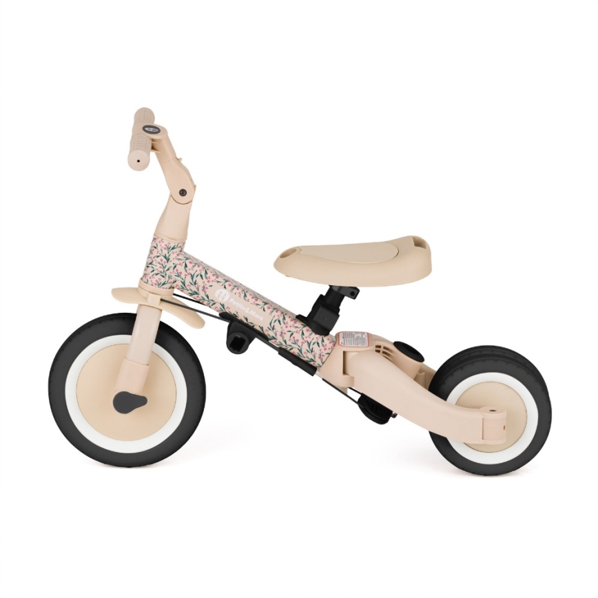 PETITE&MARS - Barntrehjuling 5-i-1 TURBO LIMITED Pink Meadow