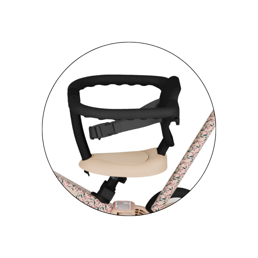 PETITE&MARS - Barntrehjuling 5-i-1 TURBO LIMITED Pink Meadow
