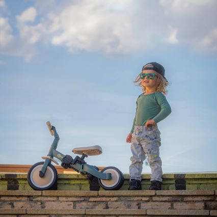 PETITE&MARS - Barntrike 5-i-1 TURBO PLUS Mistgrön