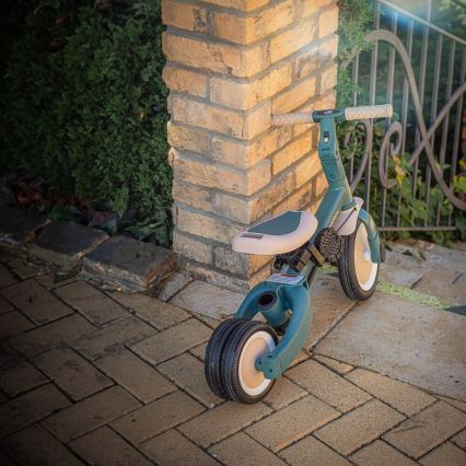 PETITE&MARS - Barntrike 5-i-1 TURBO PLUS Mistgrön