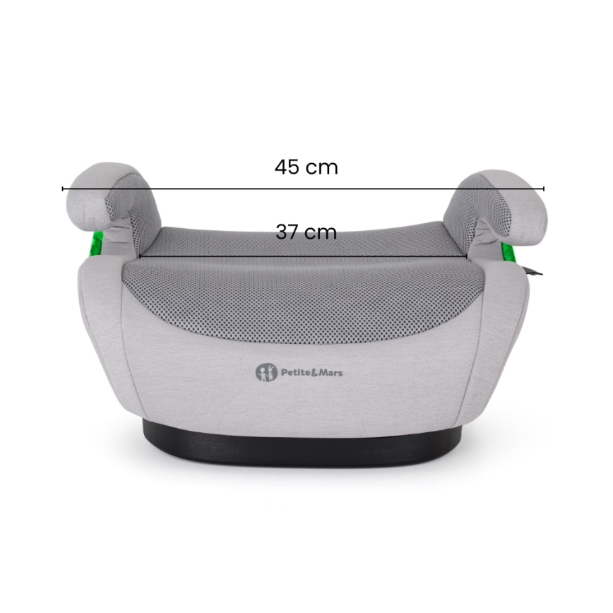 PETITE&MARS - Bälteskudde OPTIMUS PRO i-Size Air 125-150 cm (22-36 kg) brun