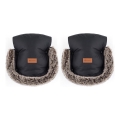 PETITE&MARS - Handmuff för barnvagn FURRY Forever Black