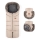 PETITE&MARS - KIT Baby åkpåse 4i1 ARCTIC + handmuff för barnvagn FURRY Ros Petal