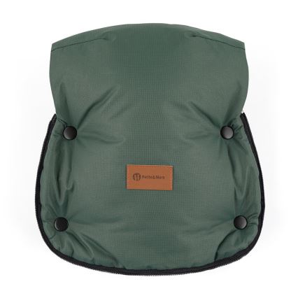 PETITE&MARS - KIT Baby åkpåse 4i1 ARCTIC + handmuff för barnvagn FURRY Veritable Khaki