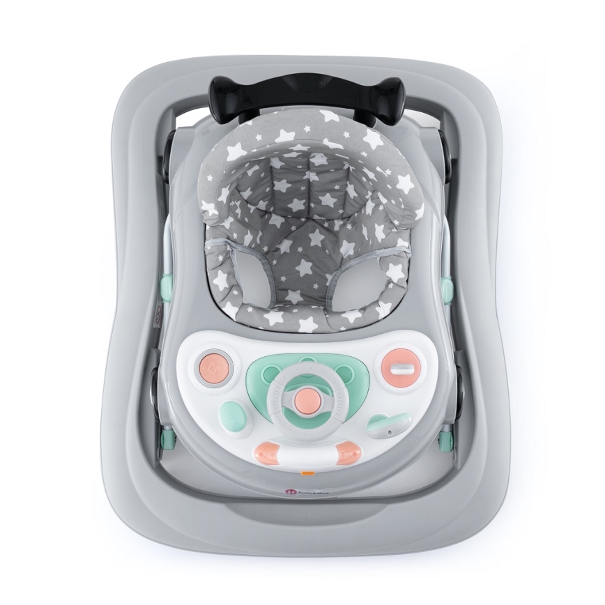 PETITE&MARS - Lära gå stol med musik CABRIO grå