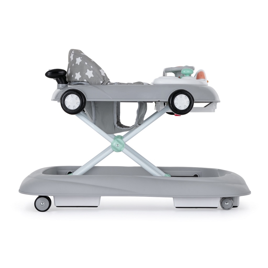 PETITE&MARS - Lära gå stol med musik CABRIO grå