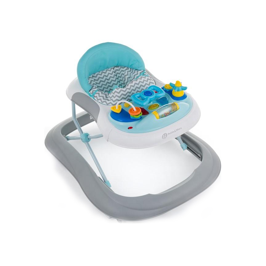 PETITE&MARS - Lära gå stol med musik MONTY blå