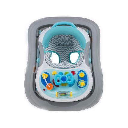 PETITE&MARS - Lära gå stol med musik MONTY blå